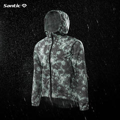 Santic Watson Reflective Cycling Rain Jacket
