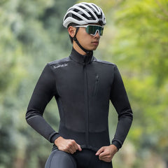 Santic Berg Men's Windproof Fleece Cycling Jacket