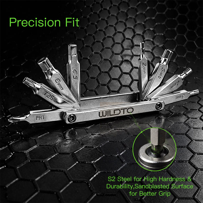 WILDTO Lightweight Multifunctional Folding Bicycle Repair Tool