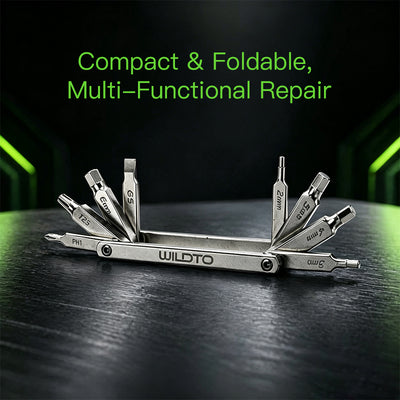 WILDTO Lightweight Multifunctional Folding Bicycle Repair Tool