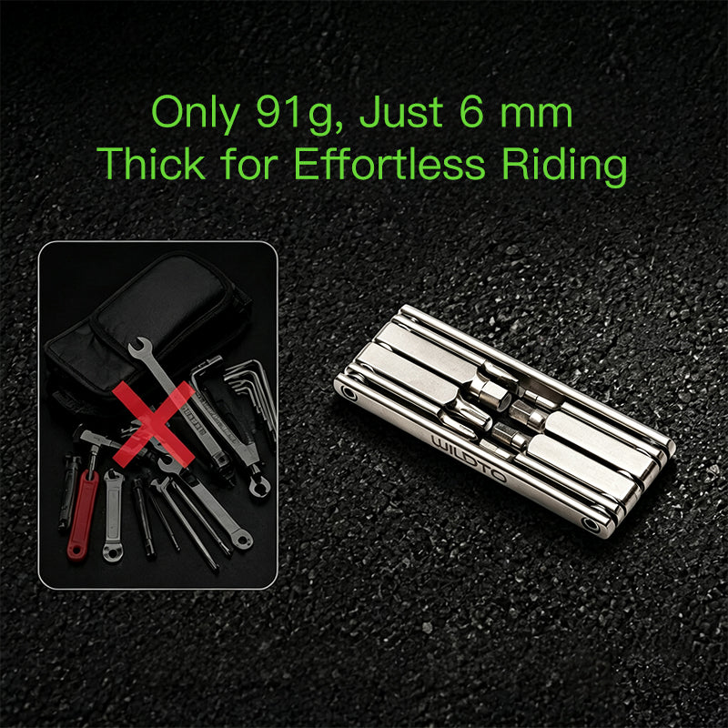 WILDTO Lightweight Multifunctional Folding Bicycle Repair Tool