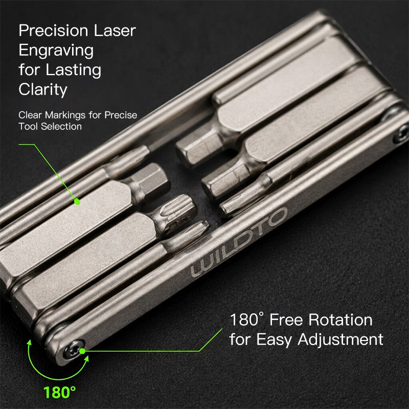 WILDTO Lightweight Multifunctional Folding Bicycle Repair Tool